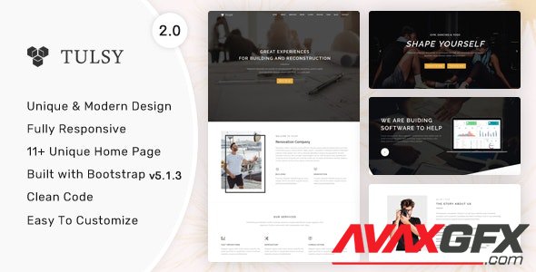 ThemeForest - Tulsy v2.0.0 - Multipurpose Landing Page Template - 23523701