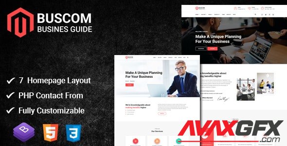 ThemeForest - Buscom v1.5 - Multipurpose Business and Corporate Template - 25641363