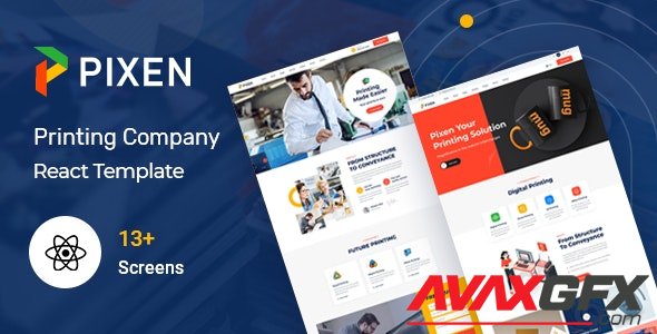 ThemeForest - Pixen v1.0 - Printing Services Company React Template - 35055407