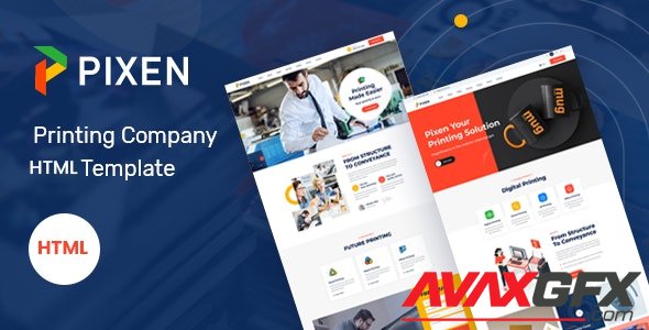 ThemeForest - Pixen v1.0 - Printing Services Company HTML5 Template (Update: 30 April 21) - 31469576