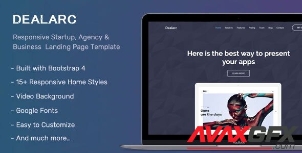 ThemeForest - Dealarc v2.0 - Responsive Startup, Agency & Business Landing Page Template - 21846784