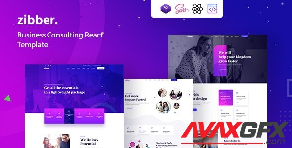 ThemeForest - Zibber v1.0 - Consulting Business React Template - 36269918