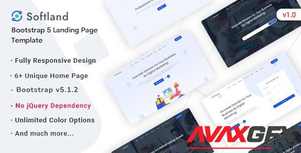 ThemeForest - Softland v1.0 - Saas & Software Landing Page Template - 34396606