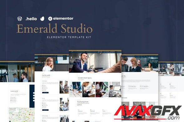 ThemeForest - Emerald Studio v1.0.0 - Digital Agency Elementor Template Kit - 36399472