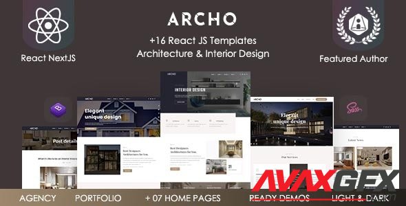 ThemeForest - Archo v1.0 - React Architecture & Interior Template - 35683599