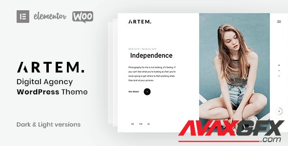 ThemeForest - Artem v1.3.9 - Digital Agency WordPress Theme - 27997241