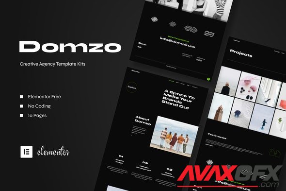 ThemeForest - Domzo v3.5.5 - Creative Agency Elementor Template Kit - 36179294