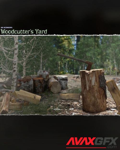 3D Scenery: Woodcutter's Yard