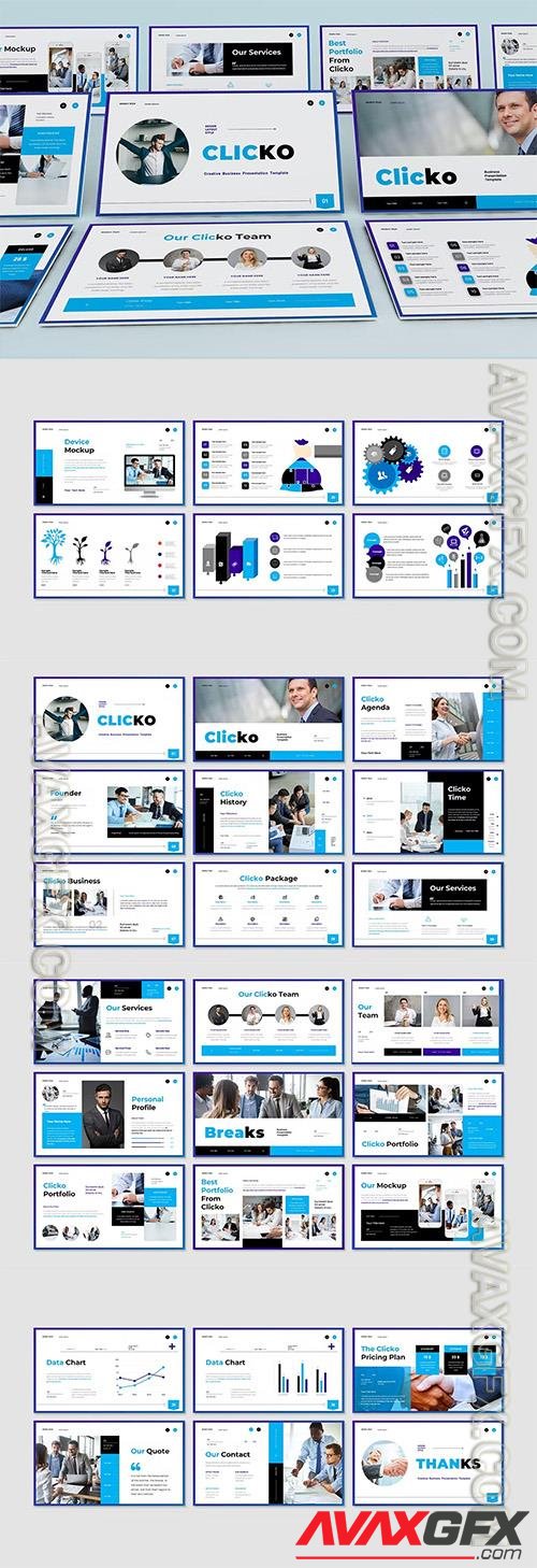 Clicko - Business Powerpoint, Keynote and Google Slides Template