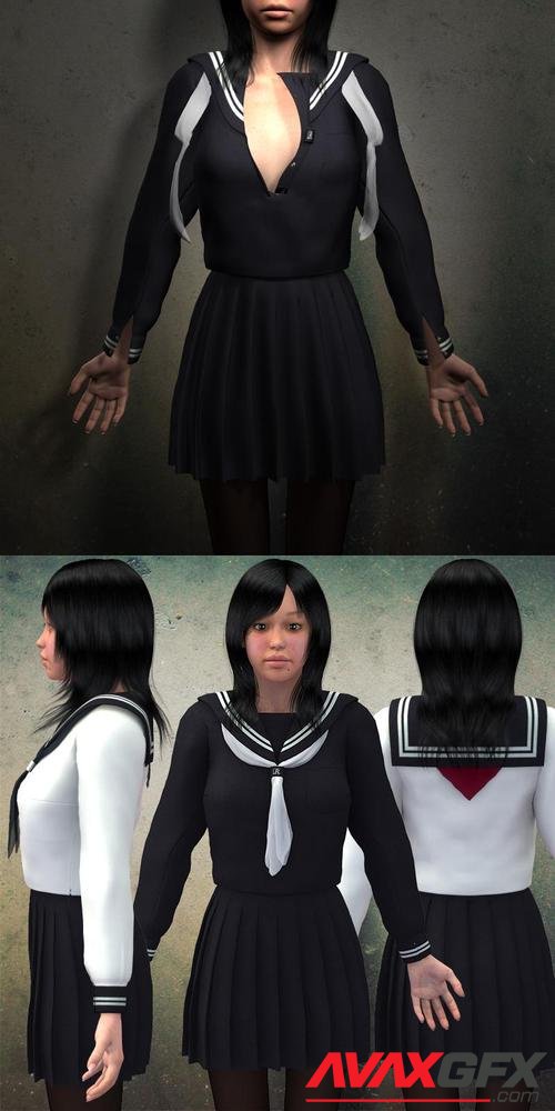 rg Sailor School Uniform for V4A4G4Elite