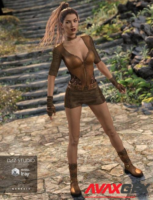 Badlands Roamer Outfit for Genesis 3 Female(s)