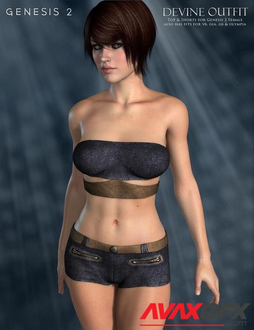 Devine Outfit for Genesis 2 Female(s)