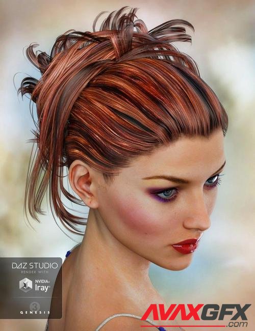 Krayon Hair for Genesis 3 Female(s)