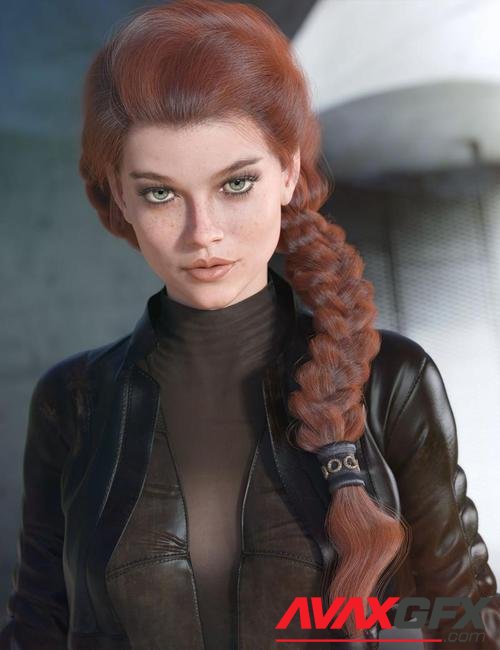 dForce Tara Hair for Genesis 3 and 8 Female(s)