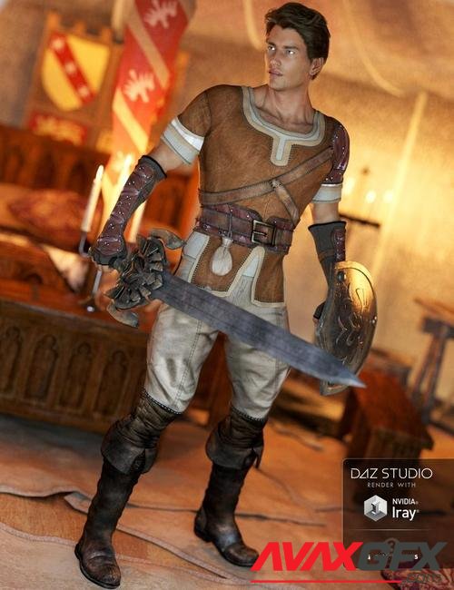 Sword Of Time Outfit for Genesis 3 Male(s)