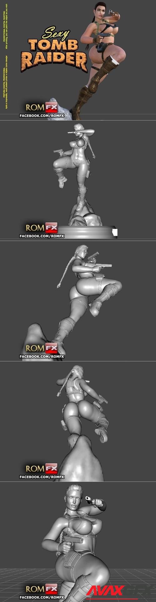 ﻿Lara Croft Sexy Tomb Raider – 3D Printable STL