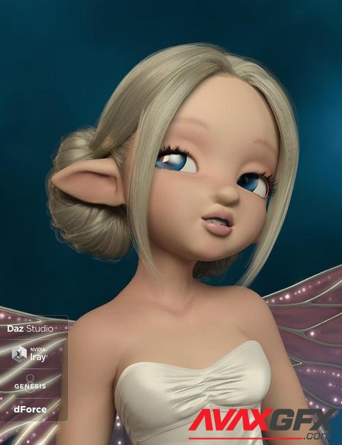 Skyla Hair for Genesis 3 and 8 Female(s)