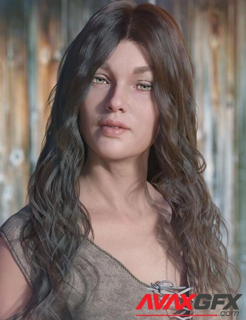 dForce Ezra Hair for Genesis 8