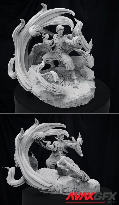 ﻿Akaza Demon slayer – 3D Printable STL