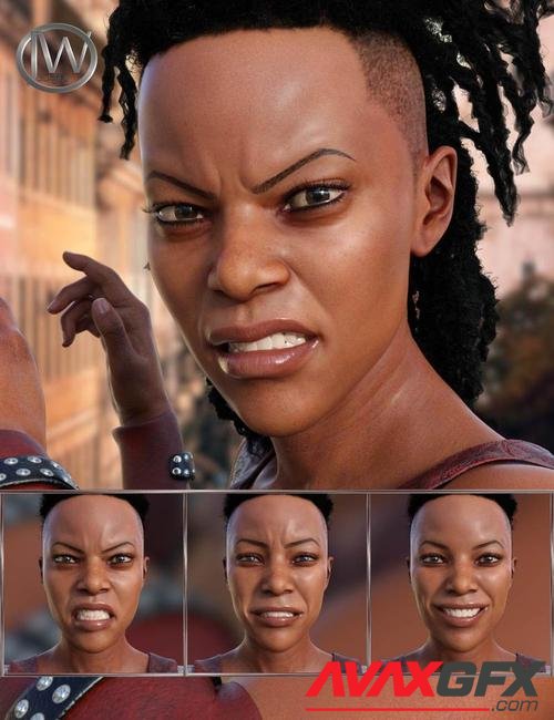 Survivor - Expressions for Genesis 8 Female and Celani 8