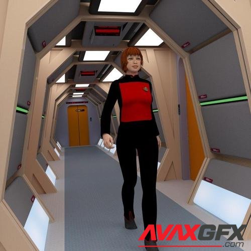 Futuristic Hallways for DAZ Studio