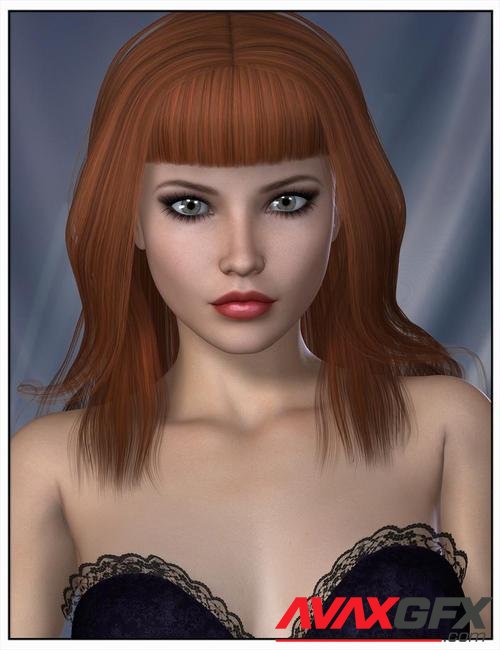 Angie Hair for Genesis 2 Female(s) and Victoria 4