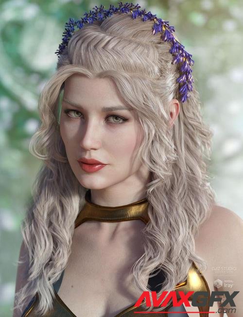 Valeria Hair for Genesis 3 & 8 Female(s)