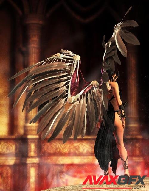 Wings of Despair for DAZ Studio