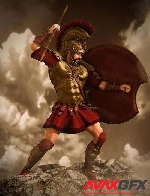 Mec4D Hoplite Soldier for Genesis 2 Male(s)