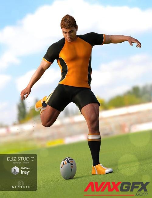 Rugby Uniform for Genesis 3 Male(s)