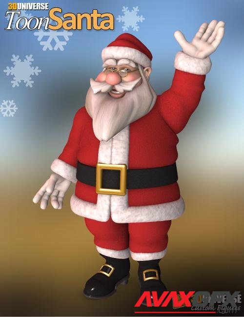 3D Universe Toon Santa