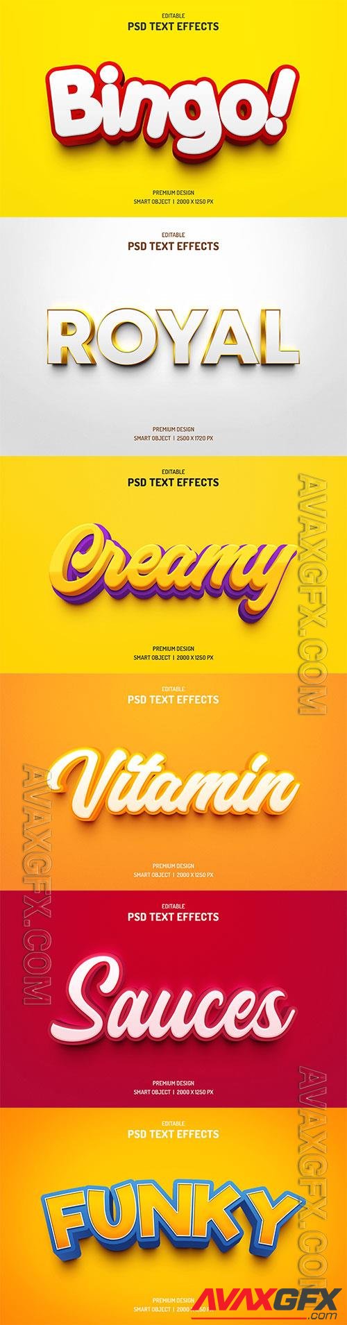 Psd text effect set vol 276