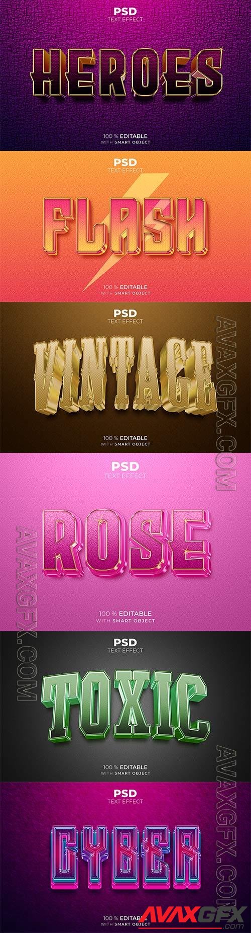 Psd text effect set vol 267