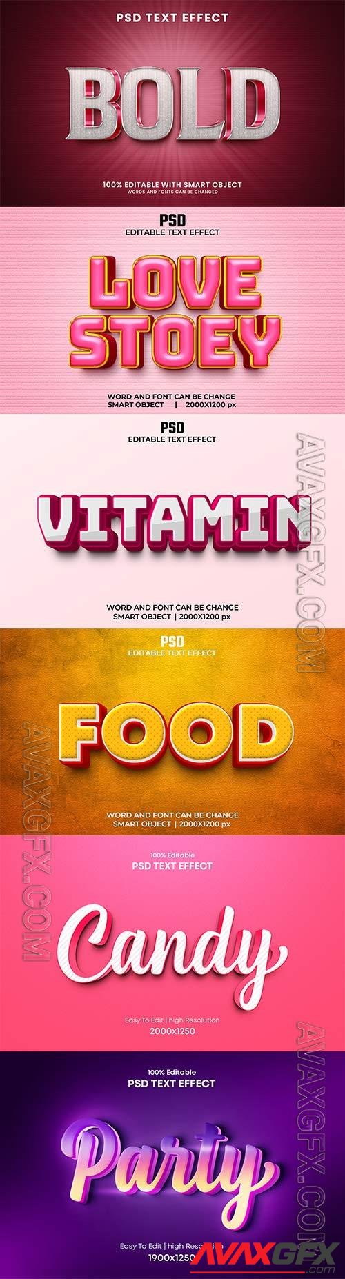 Psd text effect set vol 266