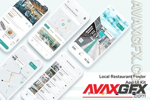 Local Restaurant Finder App UI Kit