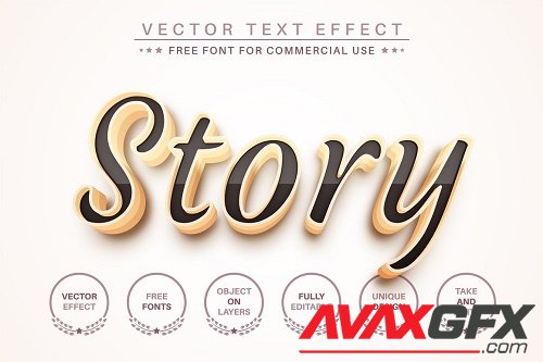 Gold Story - Editable Text Effect - 7023201
