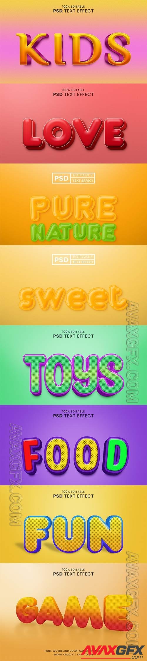 Psd text effect set vol 287