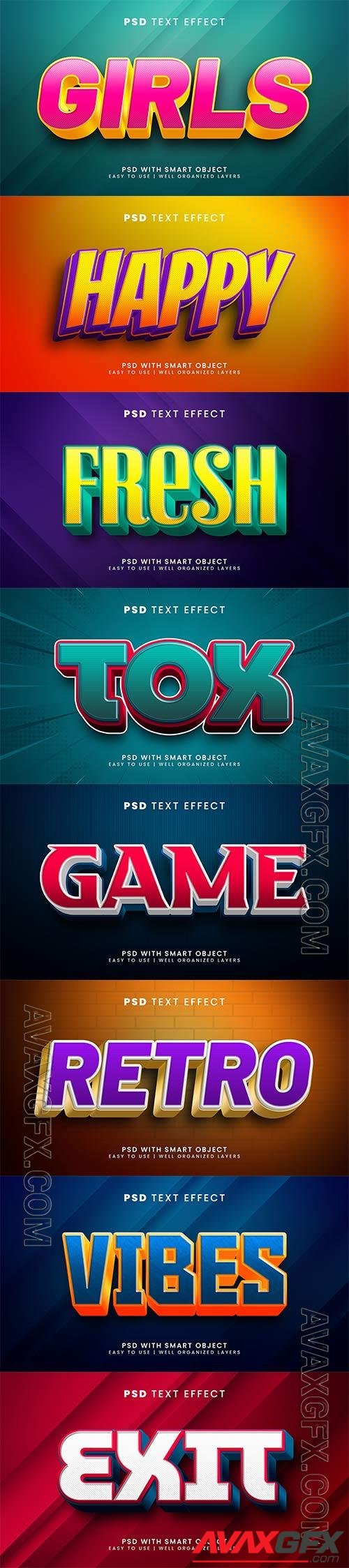Psd text effect set vol 285