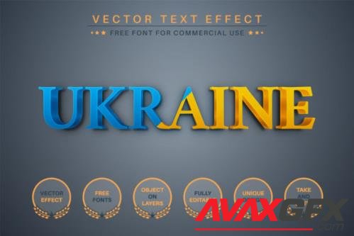 Ukraine - Editable Text Effect - 7027737