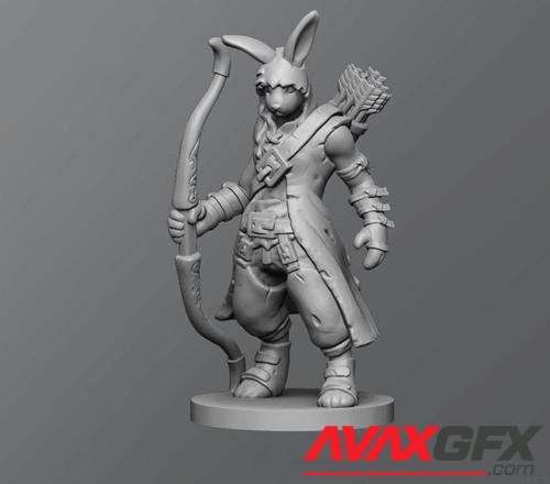 ﻿Rabbit Archer – 3D Printable STL