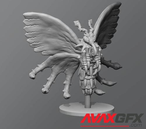 ﻿Poison Butterfly – 3D Printable STL