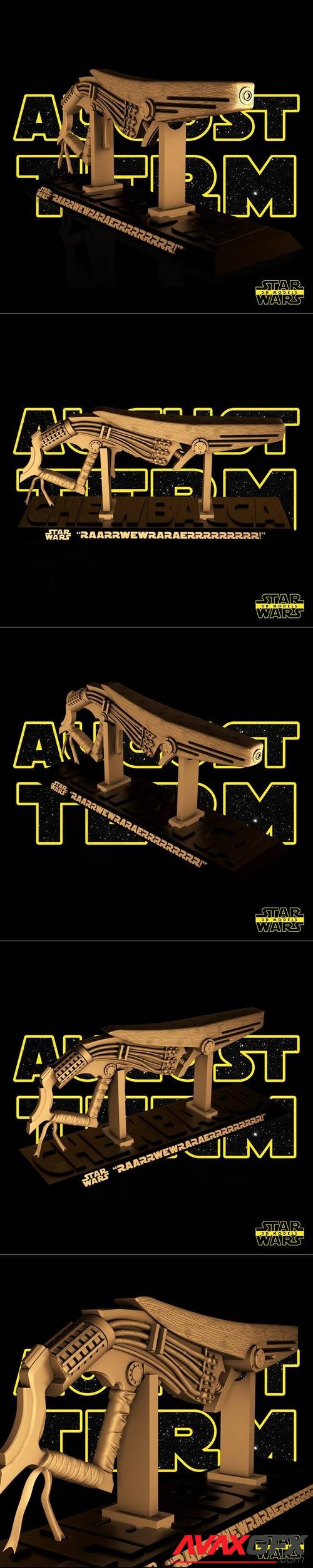﻿Star Wars – Chewbacca Slugthrower – 3D Printable STL