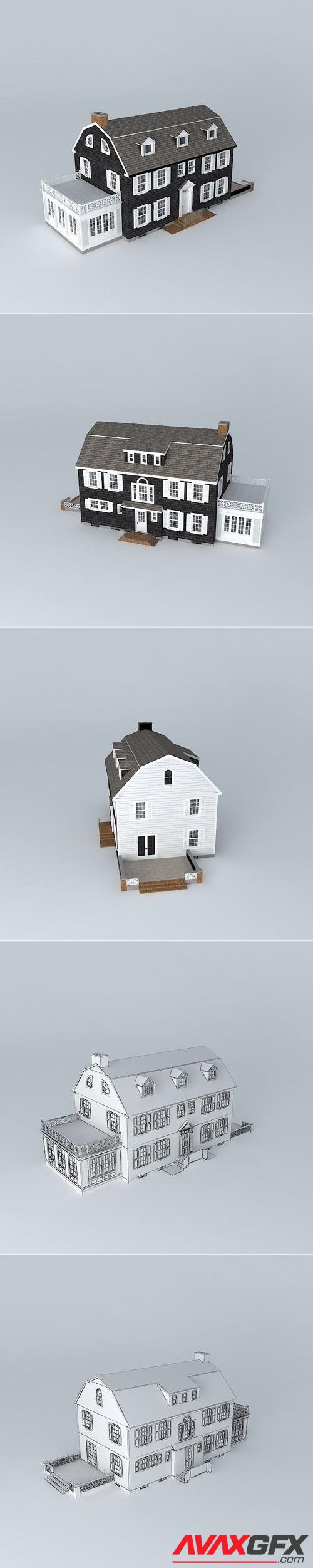 ﻿Amityville House – 3D Printable STL