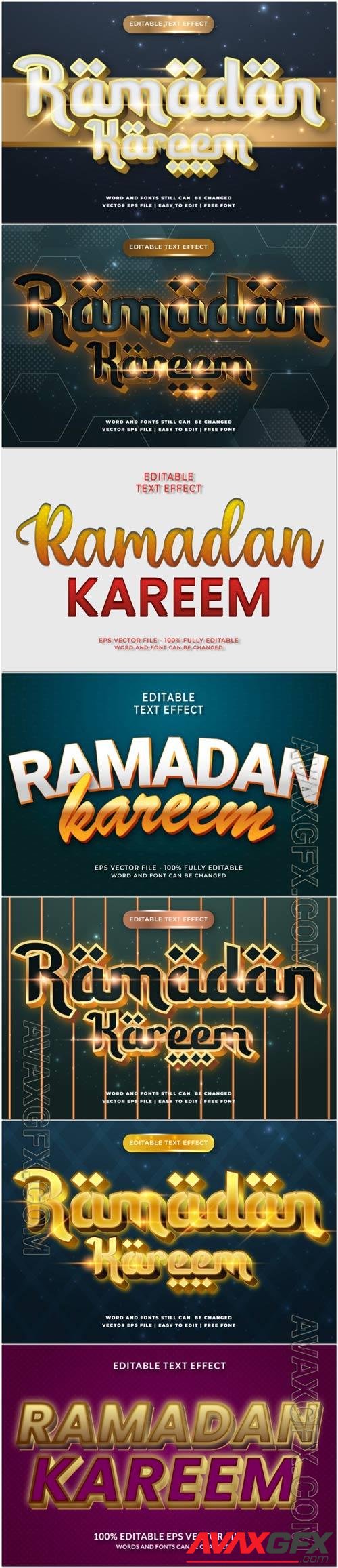 3d liquid ramadhan text effect
