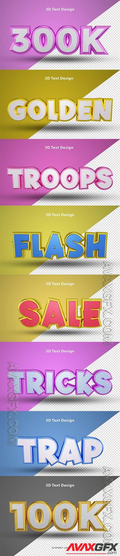 Psd text effect set vol 297