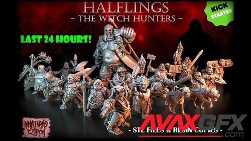 ﻿Halflings Witch Hunters – 3D Printable STL