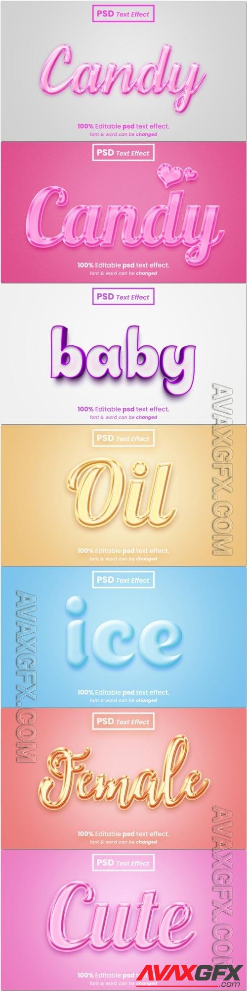 Psd text effect set vol 307