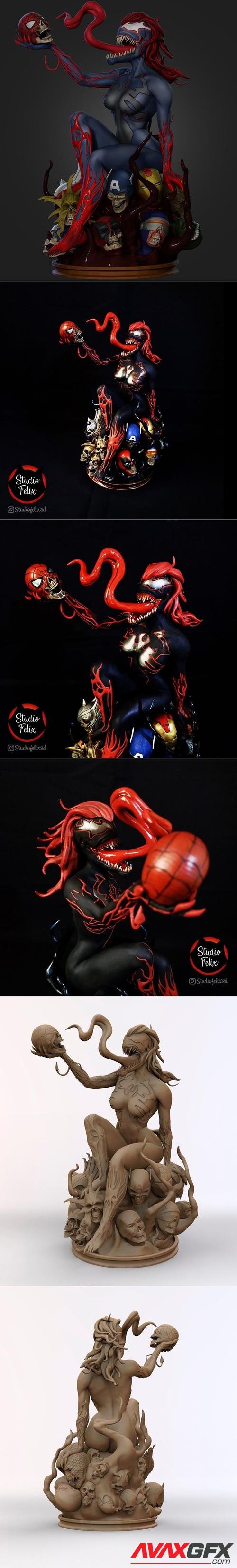 ﻿Mary Jane Venom – 3D Printable STL