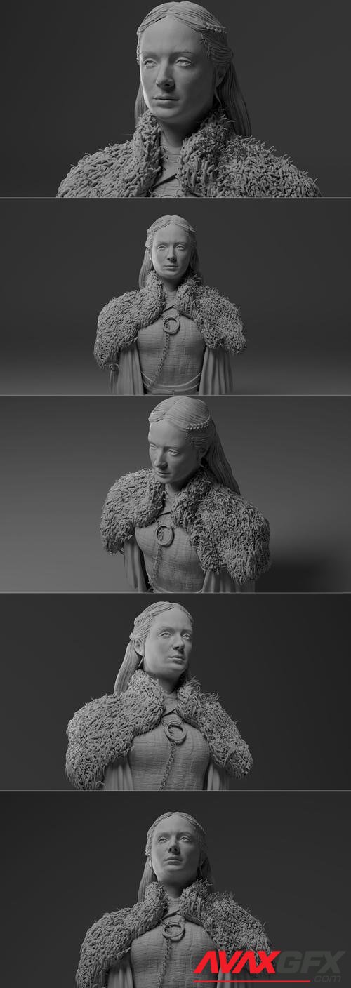 ﻿Sansa Stark – 3D Printable STL