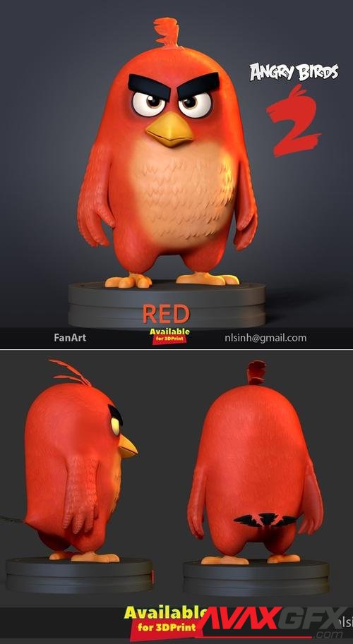 ﻿Angry Birds 2 – 3D Printable STL